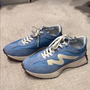 Blue and White Women's Sneakers